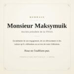 Hommage à Monsieur Maksymuik
